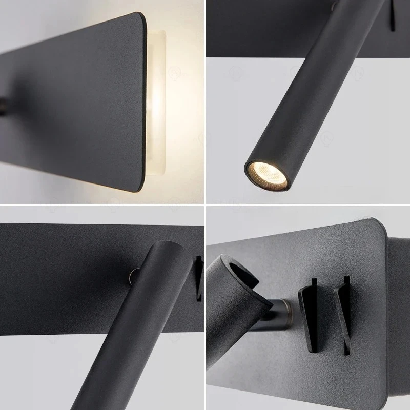LED Wall Reading Lamp for Bedroom Hotel Minimalist Night Book Lamp Rotation Bedside Wall Sconce Home Lighting Fixture