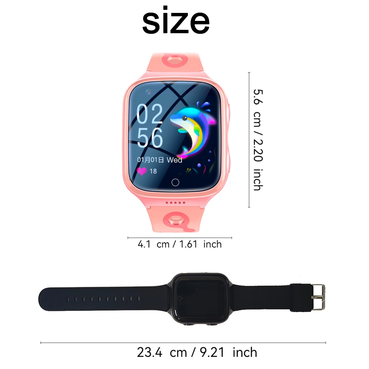 Smart Watch 4G Sim Card Kids GPS WiFi Video Call Tracker Location SOS Call Back Monitor Phone Watch Smartwatch Children Gifts