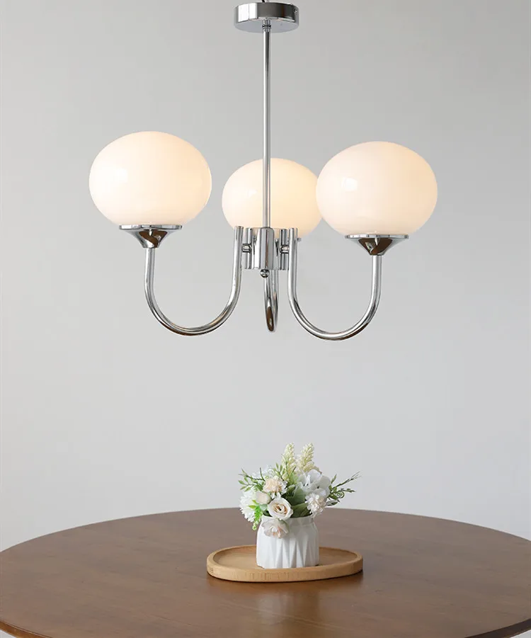 Living Room Pendant Light Medieval Creative and Warm Master Bedroom Lamp French Cream Magic Bean Lamp