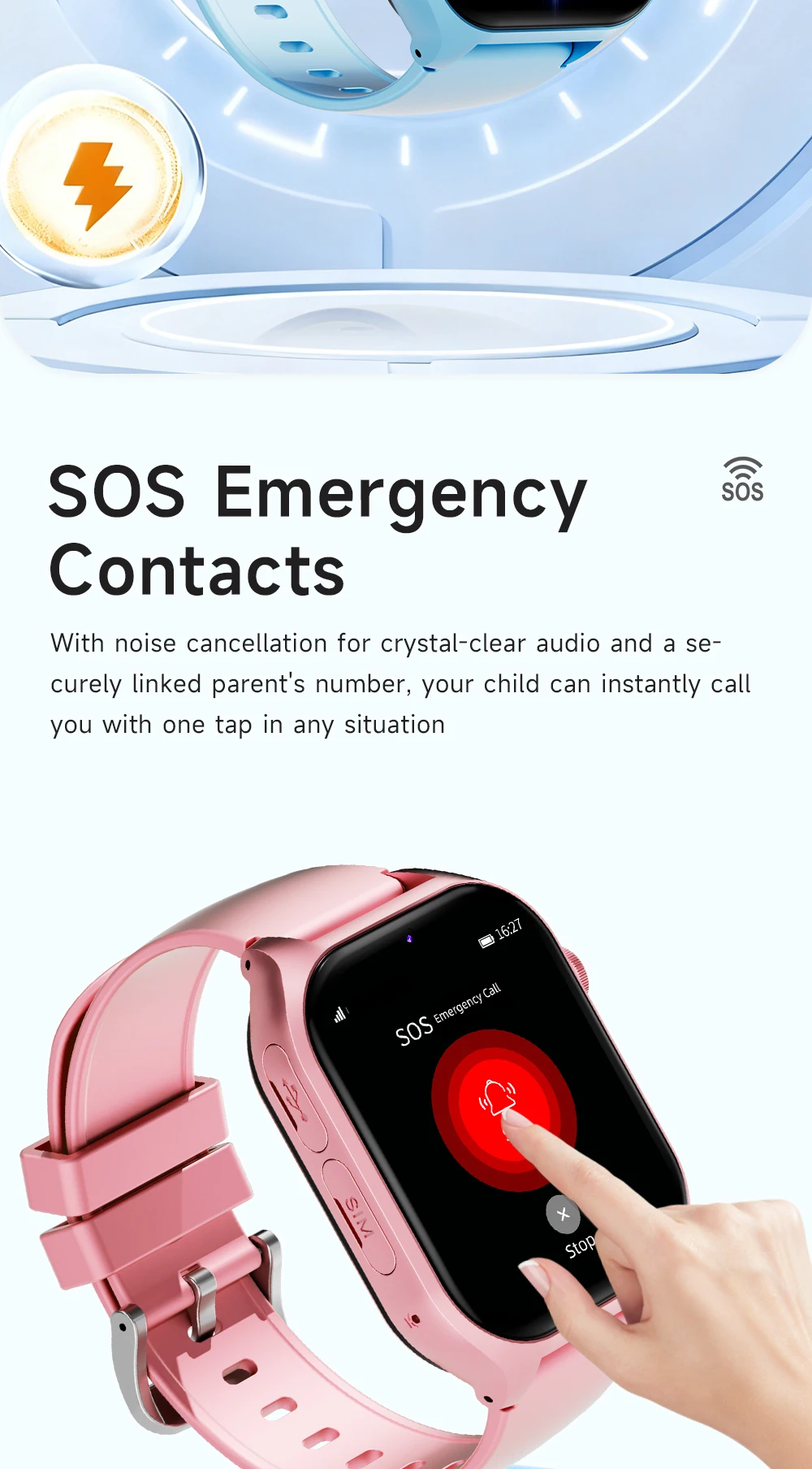 Kids 4G Smart Watch GPS WIFI Video Call SOS APP Download Child Smartwatch Camera Monitor Tracker Location Students Phone Watch