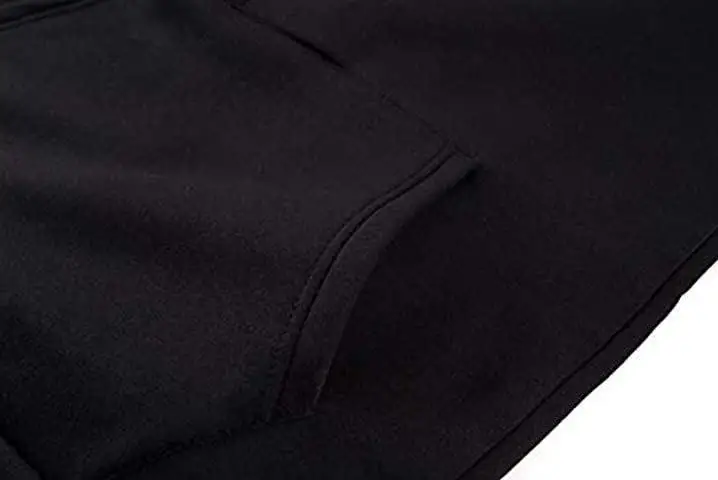 Men's Hoodies Long Sleeve Sweatshirts for Men Zipper Hooded Pullover High Neck Mens Sweatshirt Top Jacket Coat Black Sweater