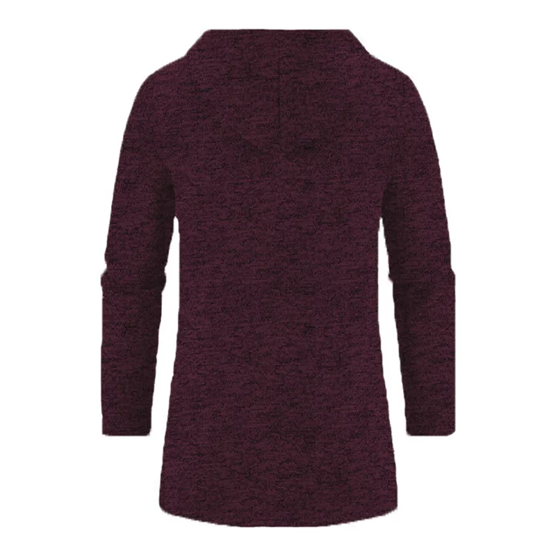 Men's Hoodies SpringAutumn CasualSolid Hooded Zip-Up Sweatshirts LongSleeve Knit Hoodie Men Sweatshirt Streetwear Hoody Cardigan