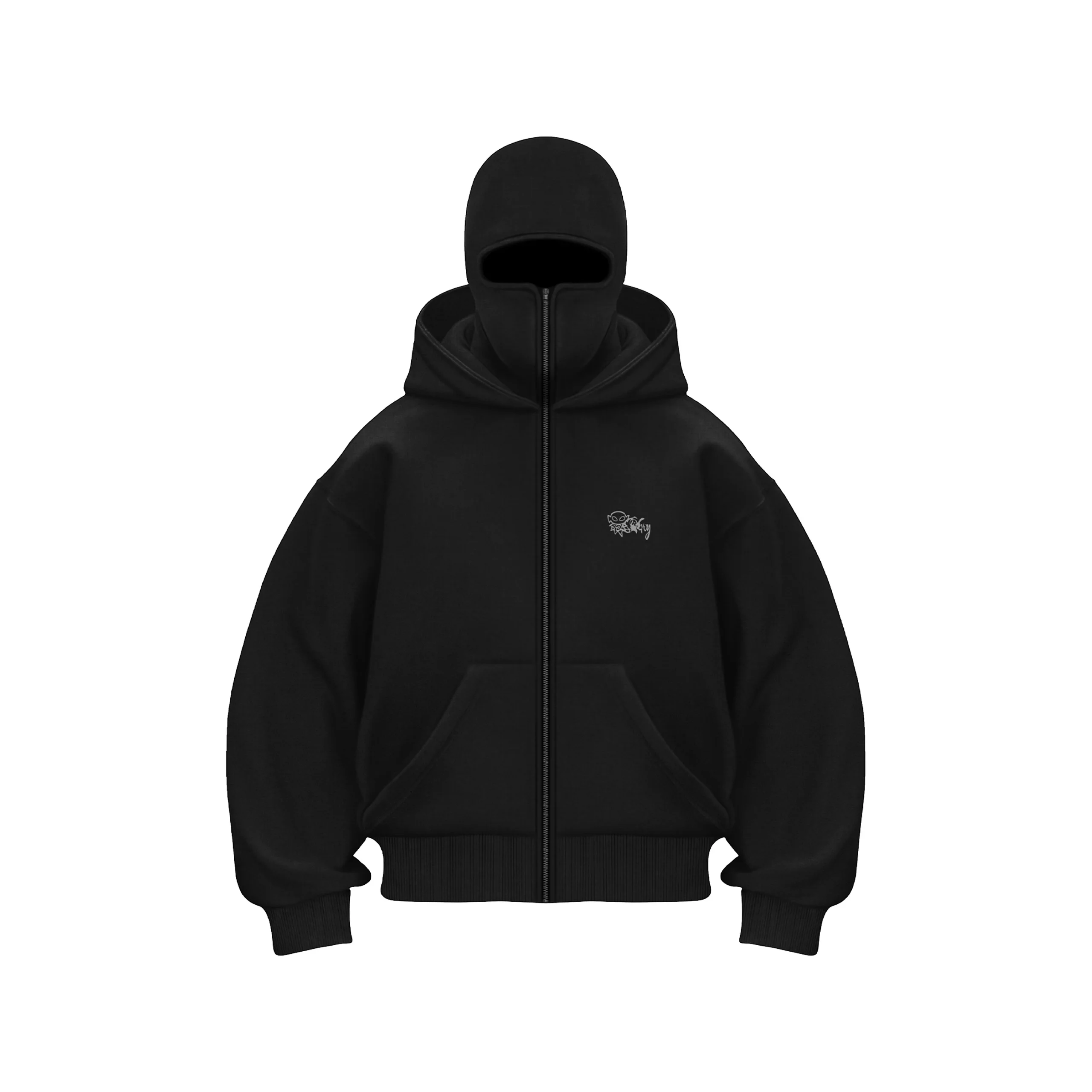 2025 New Hoodie Mens Loose Hooded Zipper Jacket Gothic Star Fashion Punk Y2k Hip Hop Harajuku Clothing Men Sweatshirts Oversized