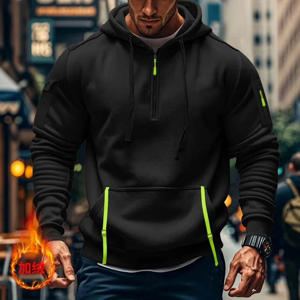 Yamaha YamaLube Logo Motorcycle Racing Team Men Half Zipper Hoodie Spring Male Sweatshirt Fashion Sports Men's Pullover Clothes