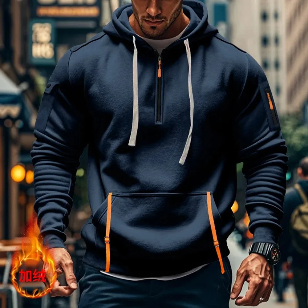 Yamaha YamaLube Logo Motorcycle Racing Team Men Half Zipper Hoodie Spring Male Sweatshirt Fashion Sports Men's Pullover Clothes