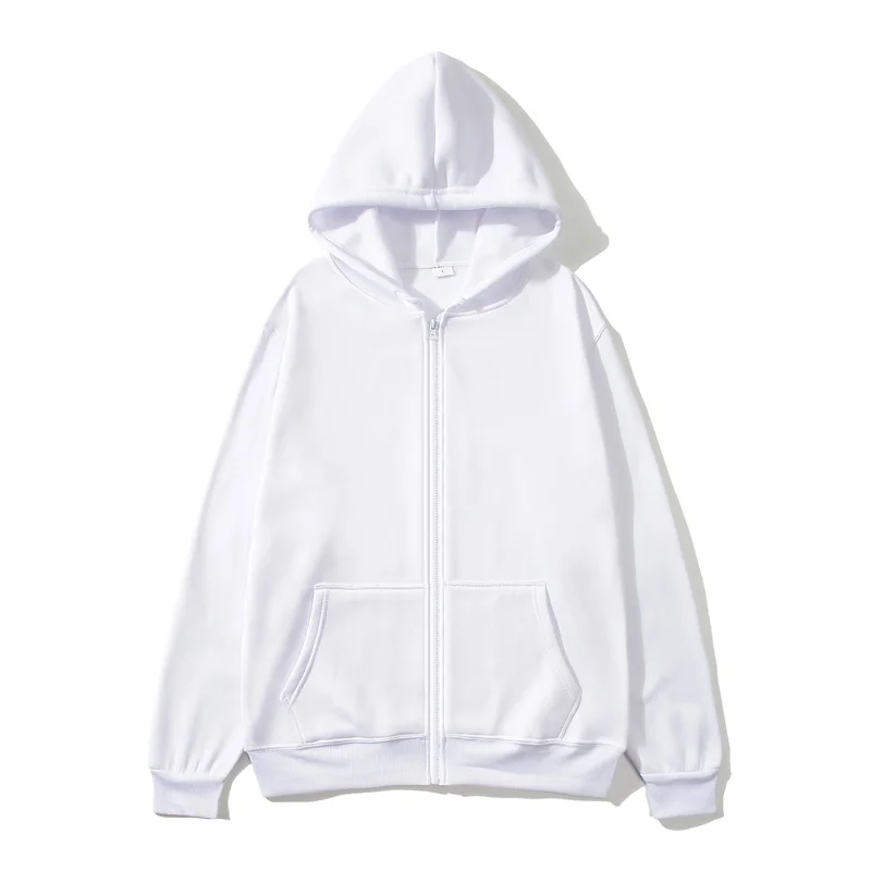 Men/Women zipper cardigan Hoodies pure color Casual Jacket Coats Fleece spring Autumn Sweatshirts Sports Streetwear men tops