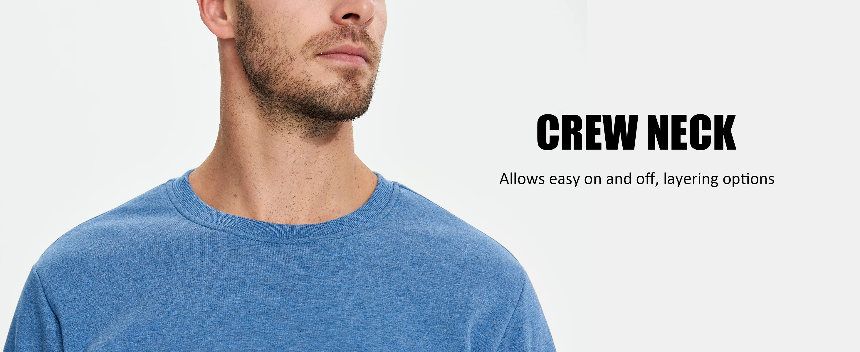 TACVASEN Winter Thicken Fleece Crewneck Sweatshirt Mens Warm Sherpa Lined Heavy Winter Pullover Basic Tops Shirts No Hood Hoodie