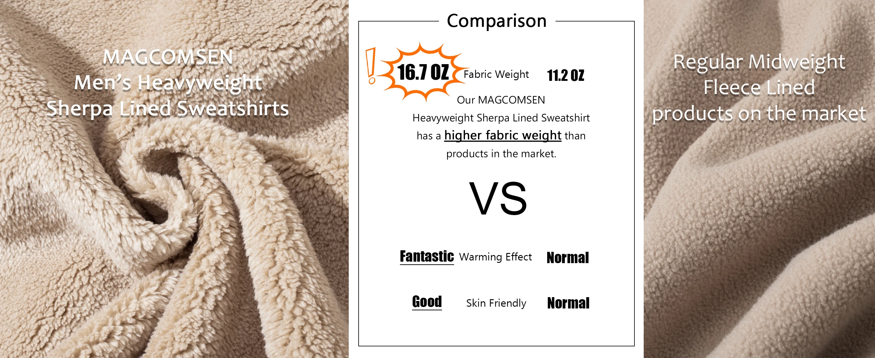 TACVASEN Winter Thicken Fleece Crewneck Sweatshirt Mens Warm Sherpa Lined Heavy Winter Pullover Basic Tops Shirts No Hood Hoodie