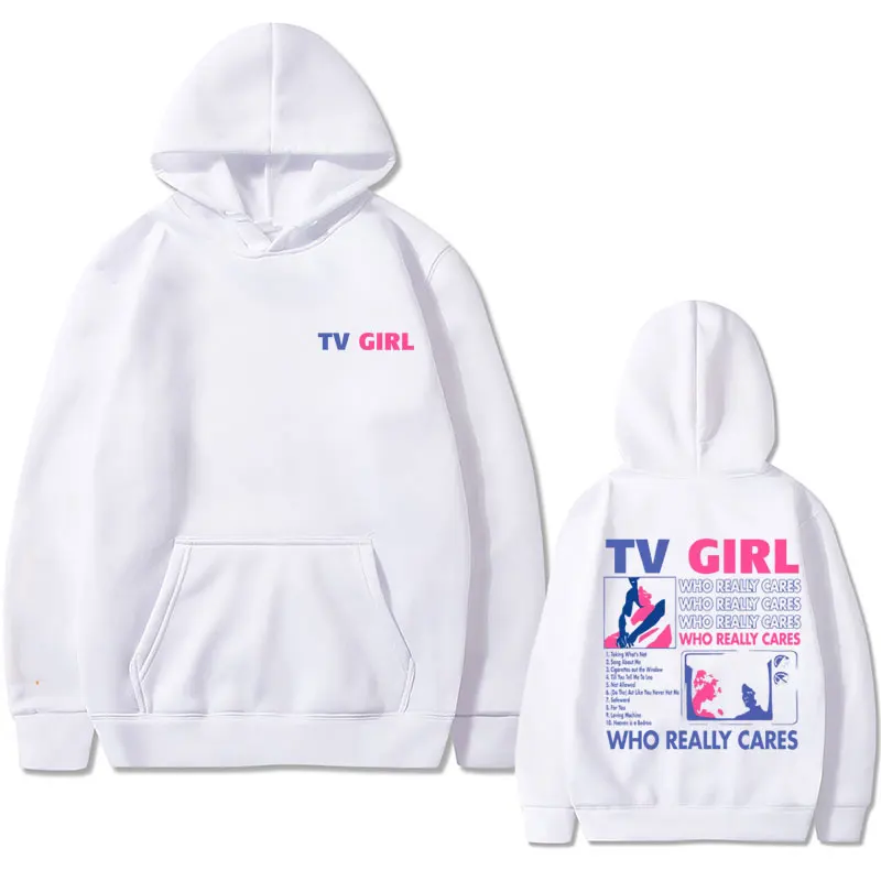 Best Famous TV Girl Who Really Cares Album Print Hoodie Unisex French Exit Hoodies Men Women Gothic Casual Oversized Sweatshirt