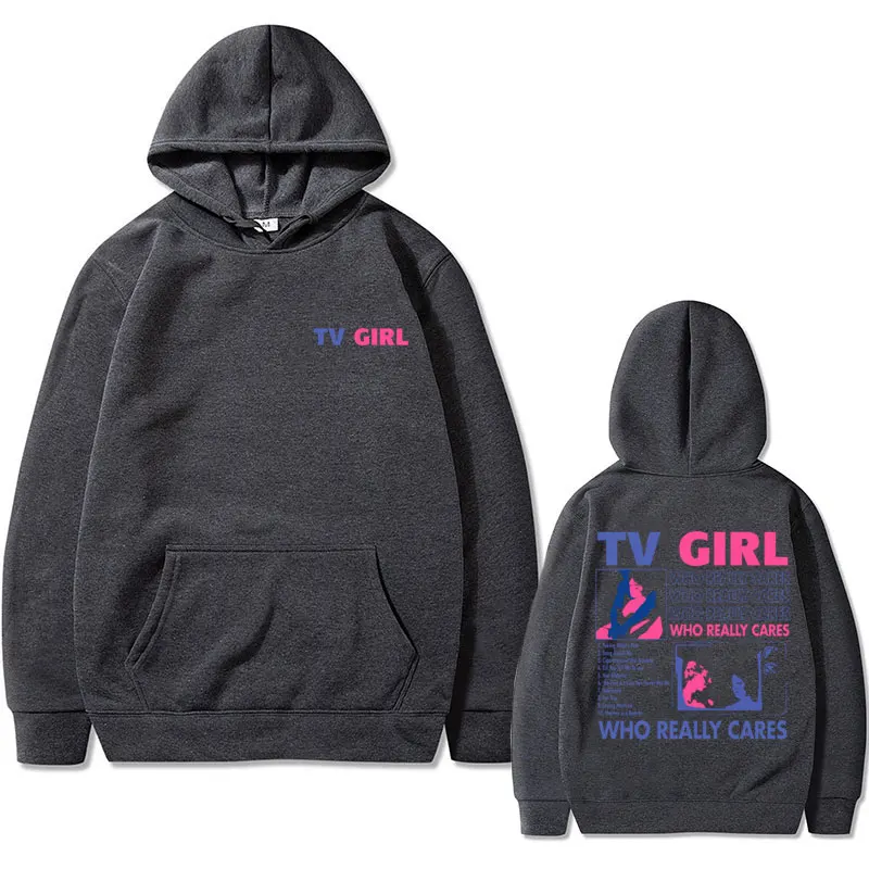 Best Famous TV Girl Who Really Cares Album Print Hoodie Unisex French Exit Hoodies Men Women Gothic Casual Oversized Sweatshirt