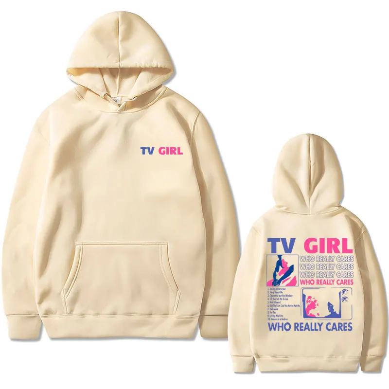 Best Famous TV Girl Who Really Cares Album Print Hoodie Unisex French Exit Hoodies Men Women Gothic Casual Oversized Sweatshirt