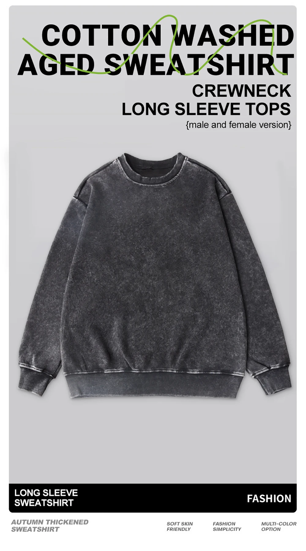 Vintage Solid Sweatshirts Male Washed Cotton Sportswear Warm Autumn Pullovers Casual Comfy Hoodie Fashion Oversized Streetwers