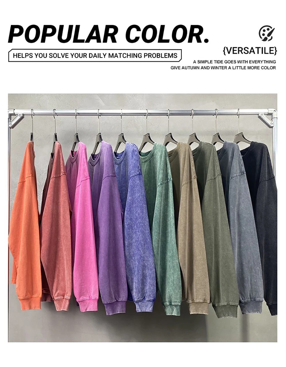 Vintage Solid Sweatshirts Male Washed Cotton Sportswear Warm Autumn Pullovers Casual Comfy Hoodie Fashion Oversized Streetwers