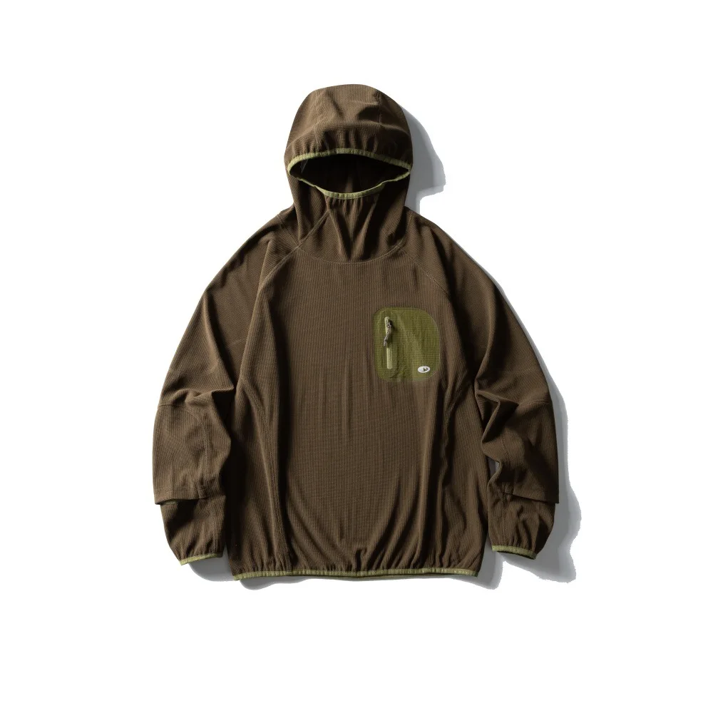 Outdoor Sport Hoodies Men Women Lightweight Fleece Long Sleeve Breathable Pullovers Hooded Sweatshirt Unisex Track T Shirts Tops