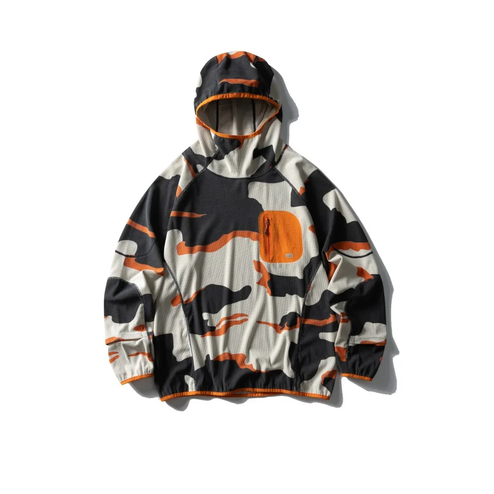 Outdoor Sport Hoodies Men Women Lightweight Fleece Long Sleeve Breathable Pullovers Hooded Sweatshirt Unisex Track T Shirts Tops