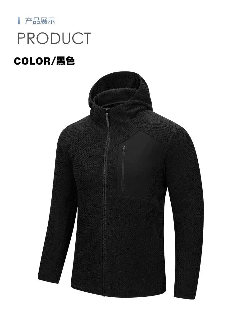 Autumn and Spring New Fashion Trend Pure Color Warm Hooded Sweatshirt Men's Casual Loose Sports High Quality Plus Size Top L-6XL