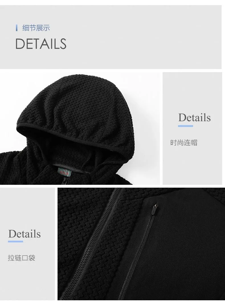 Autumn and Spring New Fashion Trend Pure Color Warm Hooded Sweatshirt Men's Casual Loose Sports High Quality Plus Size Top L-6XL
