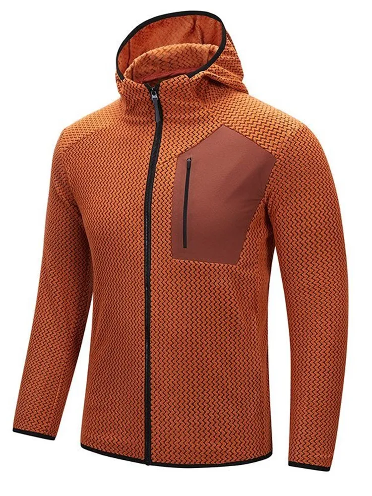 Autumn and Spring New Fashion Trend Pure Color Warm Hooded Sweatshirt Men's Casual Loose Sports High Quality Plus Size Top L-6XL