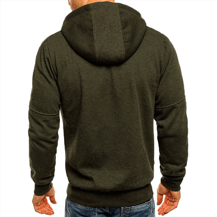 Men Sweatshirts Casual Autumn Male Zip Up Long Sleeve Hoodie Cardigan Coats BSD-ZW67
