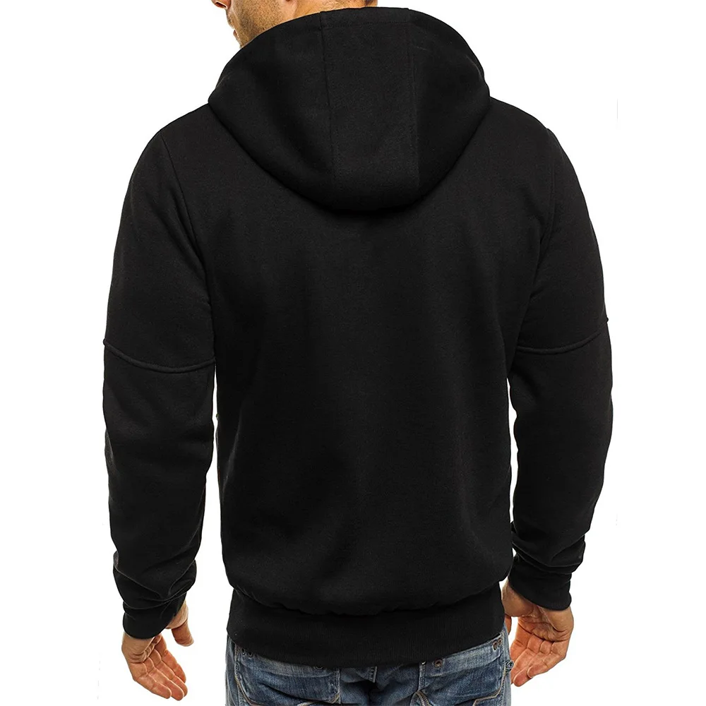 Men Sweatshirts Casual Autumn Male Zip Up Long Sleeve Hoodie Cardigan Coats BSD-ZW67