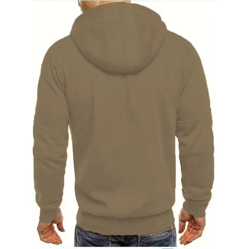 Men Sweatshirts Casual Autumn Male Zip Up Long Sleeve Hoodie Cardigan Coats BSD-ZW67