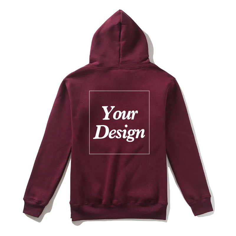 Top Quality Custom Cotton Zipper Hoodie Print Photo Text Brand Logo Men Womens Thick Fleece Autumn Winter Warm Sweatshirt 350gsm