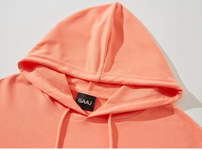GAAJ Custom Hoodie Sweatshirt 260gsm Lightweight Soft 21 Colors Personalized Print Brand Logo Text Photo Men Women Unisex