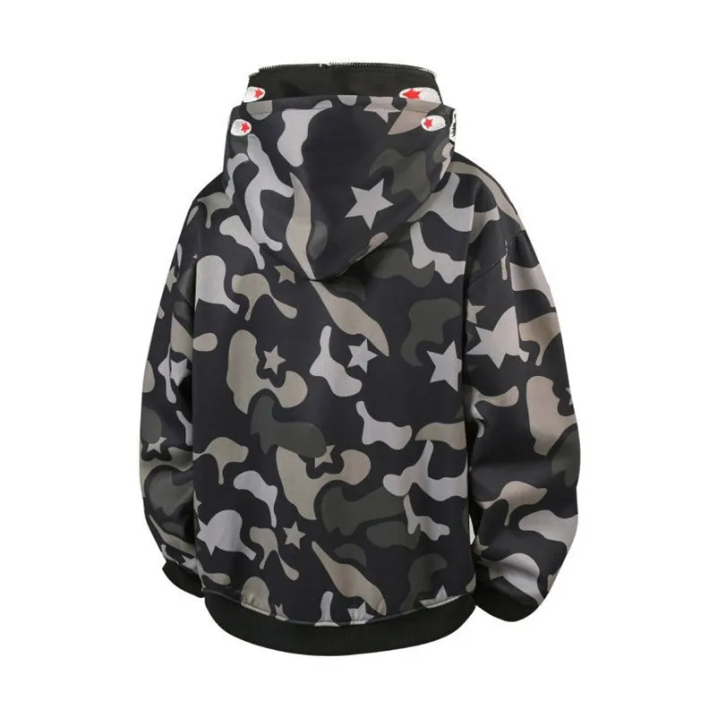 New Autumn and Winter Fashion Trend Printed American Retro Sports Hoodie Men's Casual Loose Comfortable Plus Size Jacket M-3XL