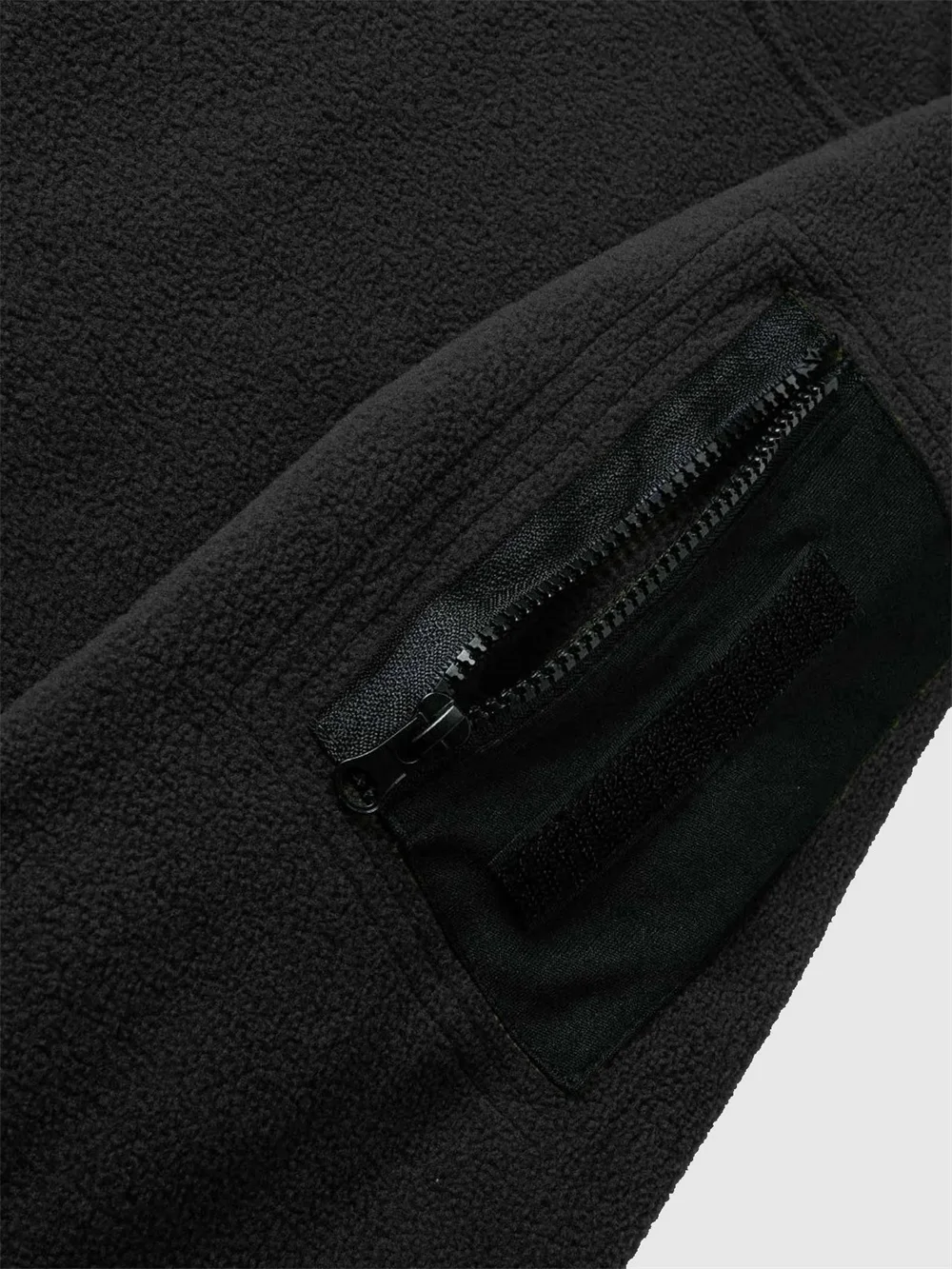 Autumn Winter Men's Polar Fleece Sweatshirt Outdoor Warm Tactical Double Zipper Stand Collar Top Casual Solid Color Sweatshirt