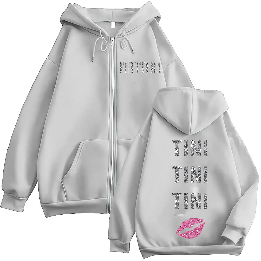 Singer TINI STOESSEL FUTTURA Tour 2025 Zip Up Hoodie Men Women Fashion Harajuku Jacket Sweatshirt Vintage Oversized Zipper Hoody