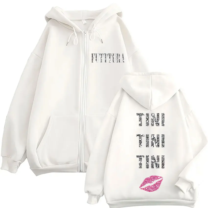 Singer TINI STOESSEL FUTTURA Tour 2025 Zip Up Hoodie Men Women Fashion Harajuku Jacket Sweatshirt Vintage Oversized Zipper Hoody