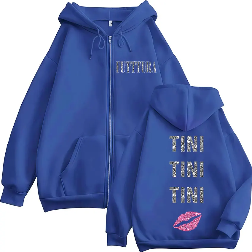 Singer TINI STOESSEL FUTTURA Tour 2025 Zip Up Hoodie Men Women Fashion Harajuku Jacket Sweatshirt Vintage Oversized Zipper Hoody