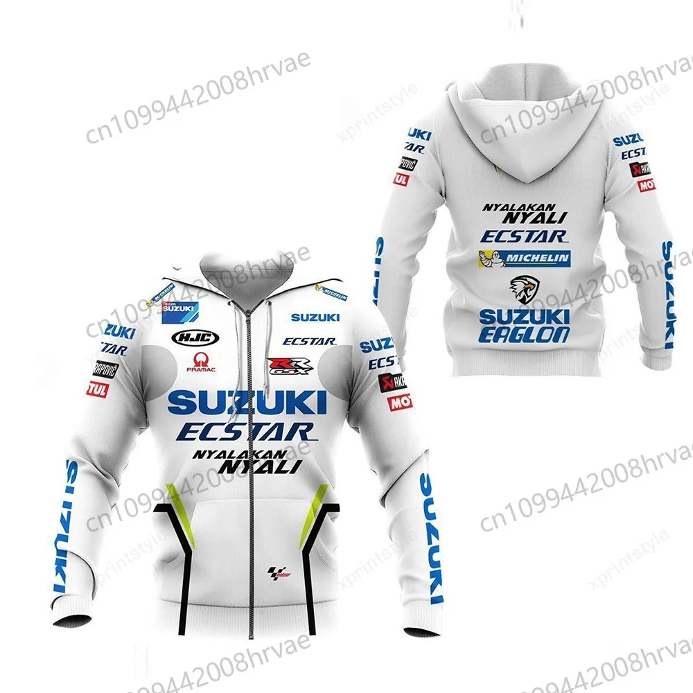 Spring and Autumn 2026 New Popular Suzuki Hoodie 3D Printing Sports Pullover Men's and Women's Motorcycle Jackets Hip Hop Street