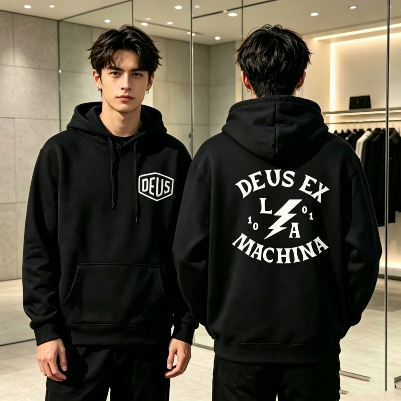 2025 DEUS Y2K ENDURO New Autumn Popular letter graphic hoodies Sweatshirt Y2K High Quality Casual Fashion letter Printed Tops