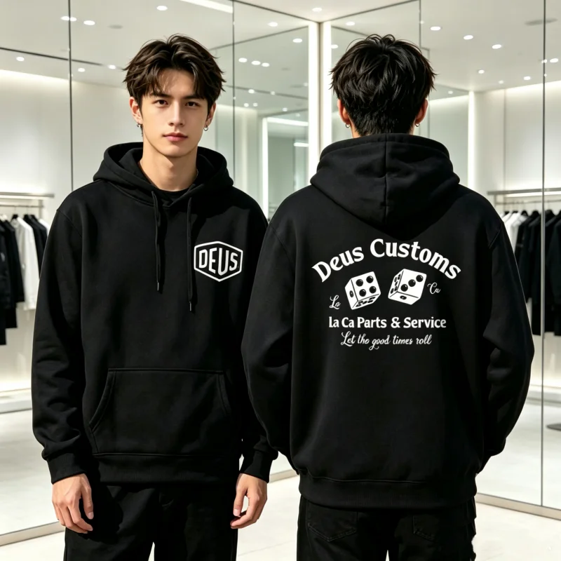 2025 DEUS Y2K ENDURO New Autumn Popular letter graphic hoodies Sweatshirt Y2K High Quality Casual Fashion letter Printed Tops