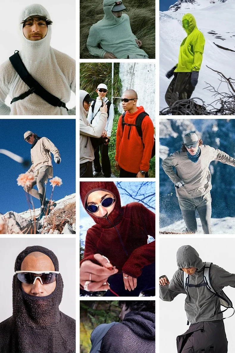 Men's air fleece hooded sweater autumn and winter new lightweight thermal hoodie couple