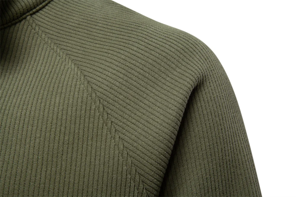 AIOPESIN Brand Men Winter Thermal Sweater Cotton Zipper Slim Fit Thermal Underlayer Top Luxury Soft Shell Pullover Sweatshirt
