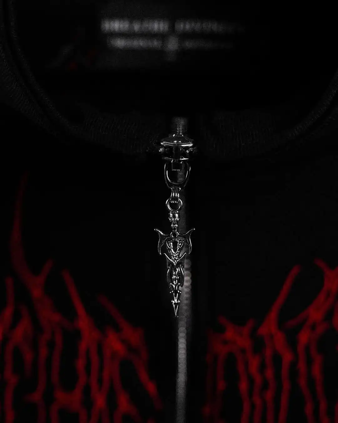 Men's Gothic Streetwear Zip-Up Hoodie Black Edgy Urban Athletic Dark Style Casual Oversized Pullover Sweatshirt with Zipper