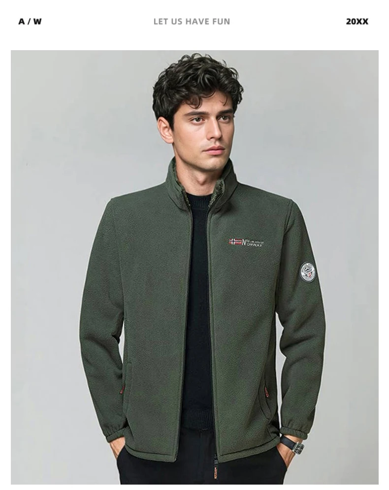 Men Tactical Softshell Fleece Hiking Hoodies Soft Polar Fleece Jacket Men Winter Bomber Jacket Men Thickened Cardigan Hoodies