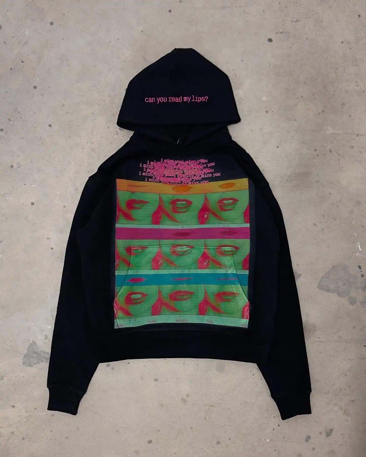 Harajuku Casual Letter Zip Oversized Hoodie Grunge Streetwear Gothic Sweatshirt Hoodies Women Tops Men Clothing Goth Y2k Clothes