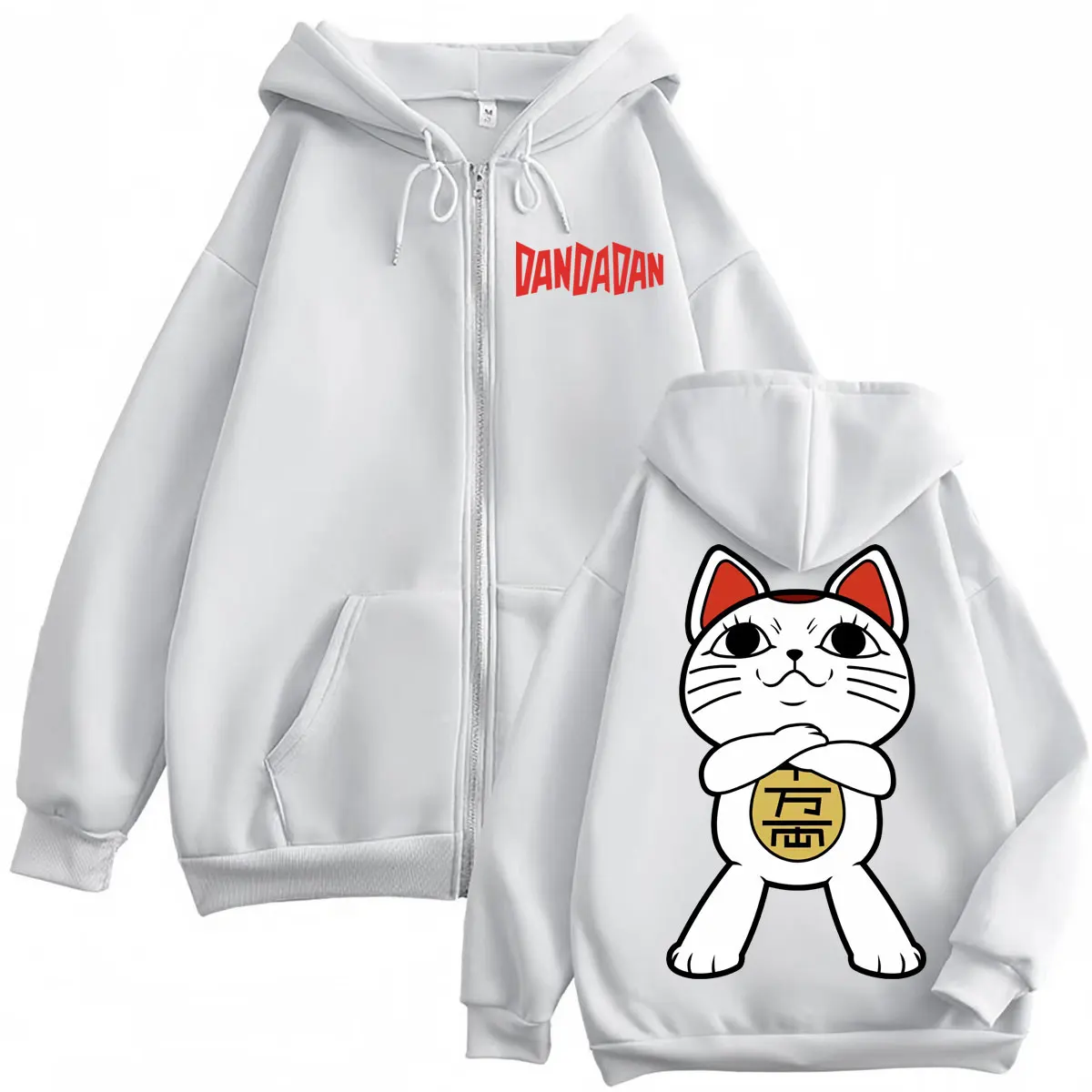 Anime Dandadan Turbo Granny Graphic Zipper Hoodies Men Women Fashion Cartoon Zip Up Sweatshirts High Quality Fleece Pullovers