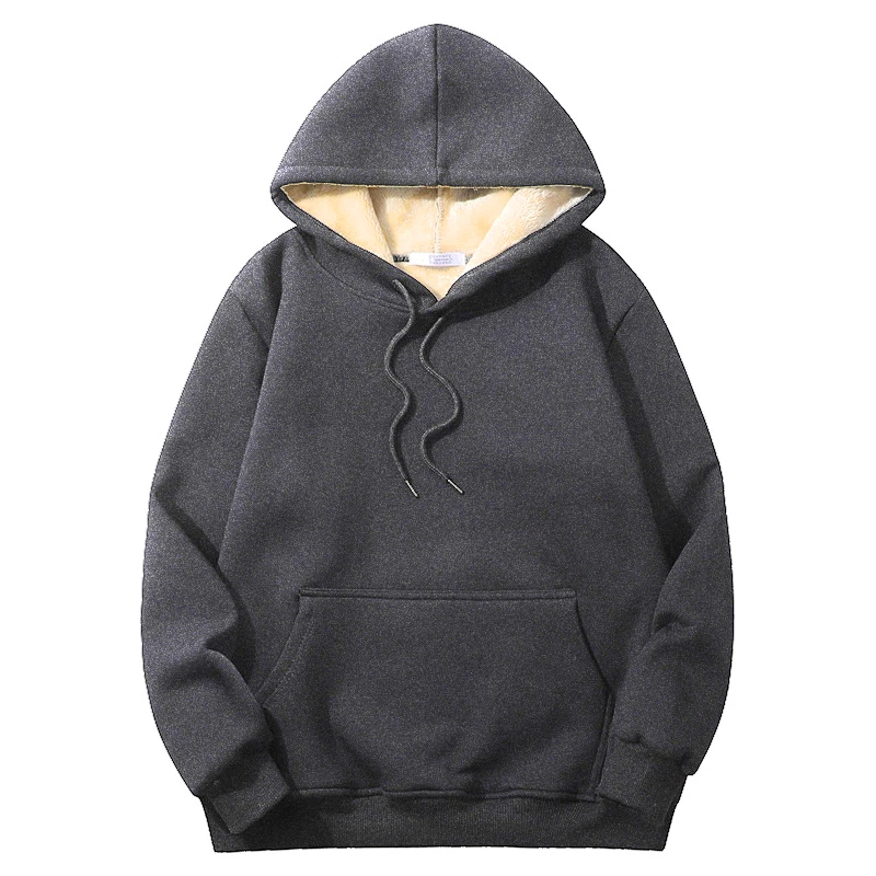 Winter Hoodies Thicken Warm Lambswool Hoodie Pants Men Sweatshirts Brand Casual Sweatshirt Fashion Thermal Windproof Unisex Sp