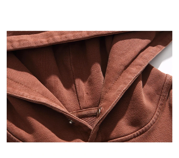 High Quality Vintage Distress Hoodies For Men Siro Spins Double Yarn Couple Sweatshirt Korean Streetwear Hip Hop Pullover Male