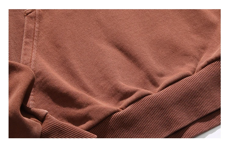High Quality Vintage Distress Hoodies For Men Siro Spins Double Yarn Couple Sweatshirt Korean Streetwear Hip Hop Pullover Male