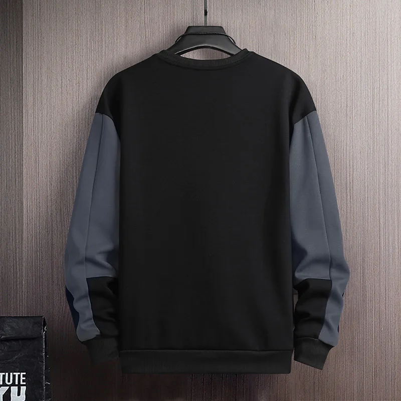 2026 Men Casual Sweatshirt Hoodie Men Harajuku Streetwear Pullover Male Patchwork Loose O-Neck Fashion Hip Hop Hoodies