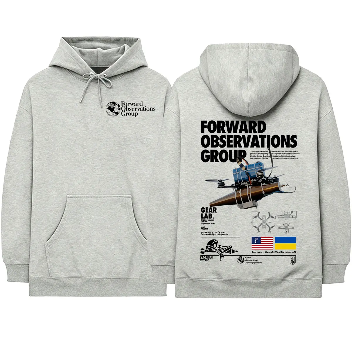 Forward Observations Group Hoodies Men Women Clothing Fashion Casual Oversized Long Sleeves Hooded Sweatshirts Hoodie Streetwear