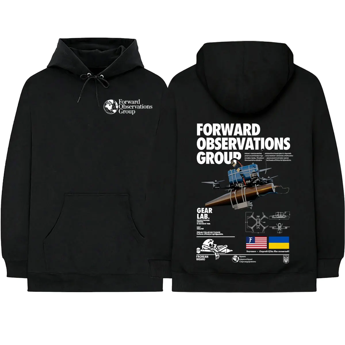 Forward Observations Group Hoodies Men Women Clothing Fashion Casual Oversized Long Sleeves Hooded Sweatshirts Hoodie Streetwear