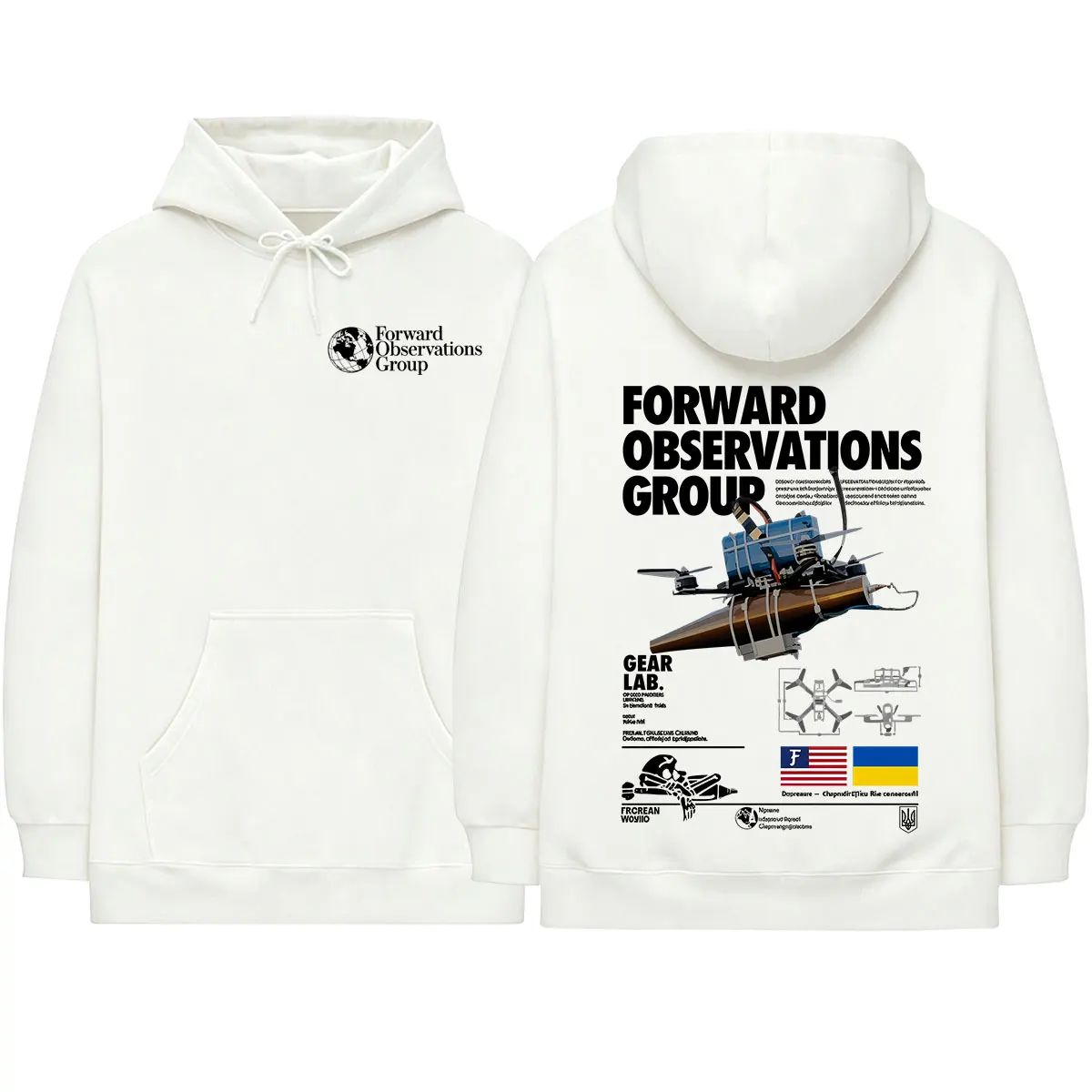 Forward Observations Group Hoodies Men Women Clothing Fashion Casual Oversized Long Sleeves Hooded Sweatshirts Hoodie Streetwear