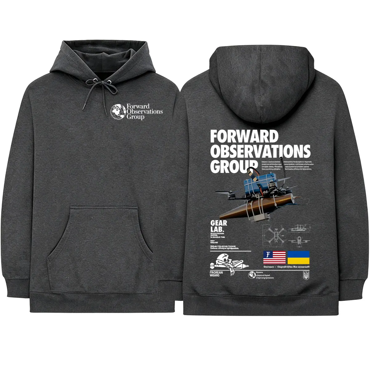 Forward Observations Group Hoodies Men Women Clothing Fashion Casual Oversized Long Sleeves Hooded Sweatshirts Hoodie Streetwear