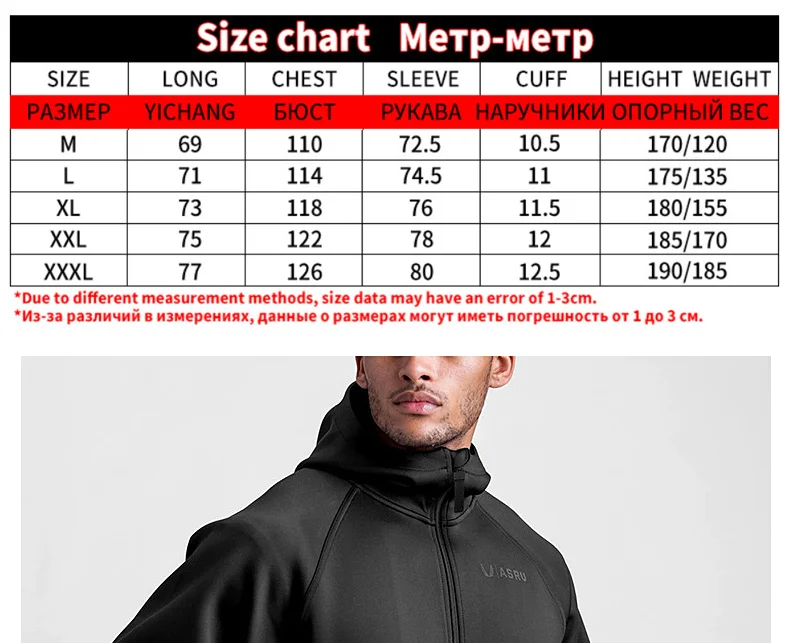 Gym Men's Hoodies Sweatshirts Hoodie Men Fitness Hooded Zipper Jacket Hoody Man Casual Sweatshirt for Male